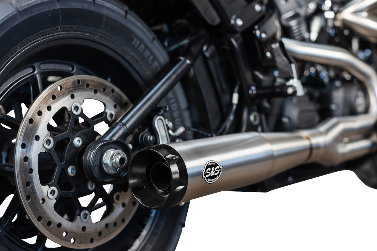 S&S CYCLE 2-into-1 Superstreet Exhaust System - 50 State - M8 Softail - Stainless Steel 550-0996B — image 3