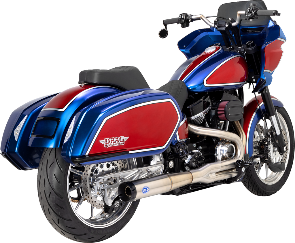 S&S CYCLE 2-into-1 Superstreet Exhaust System - 50 State - M8 Softail - Stainless Steel 550-0996B — image 5