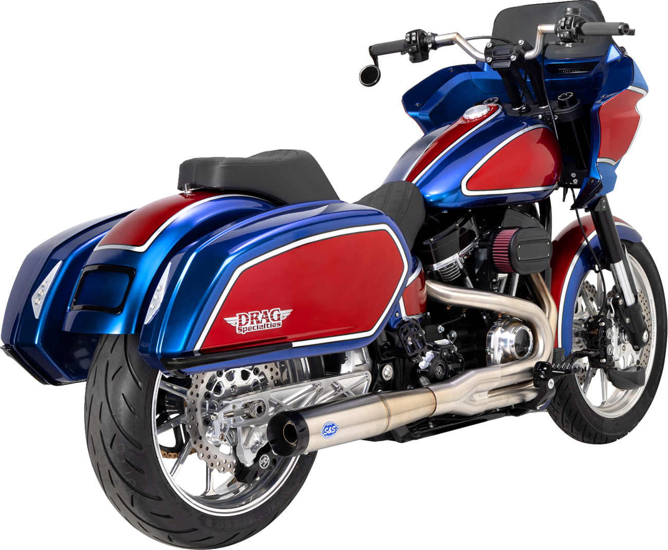 S&S CYCLE 2-into-1 Superstreet Exhaust System - 50 State - M8 Softail - Stainless Steel 550-0996B — image 5