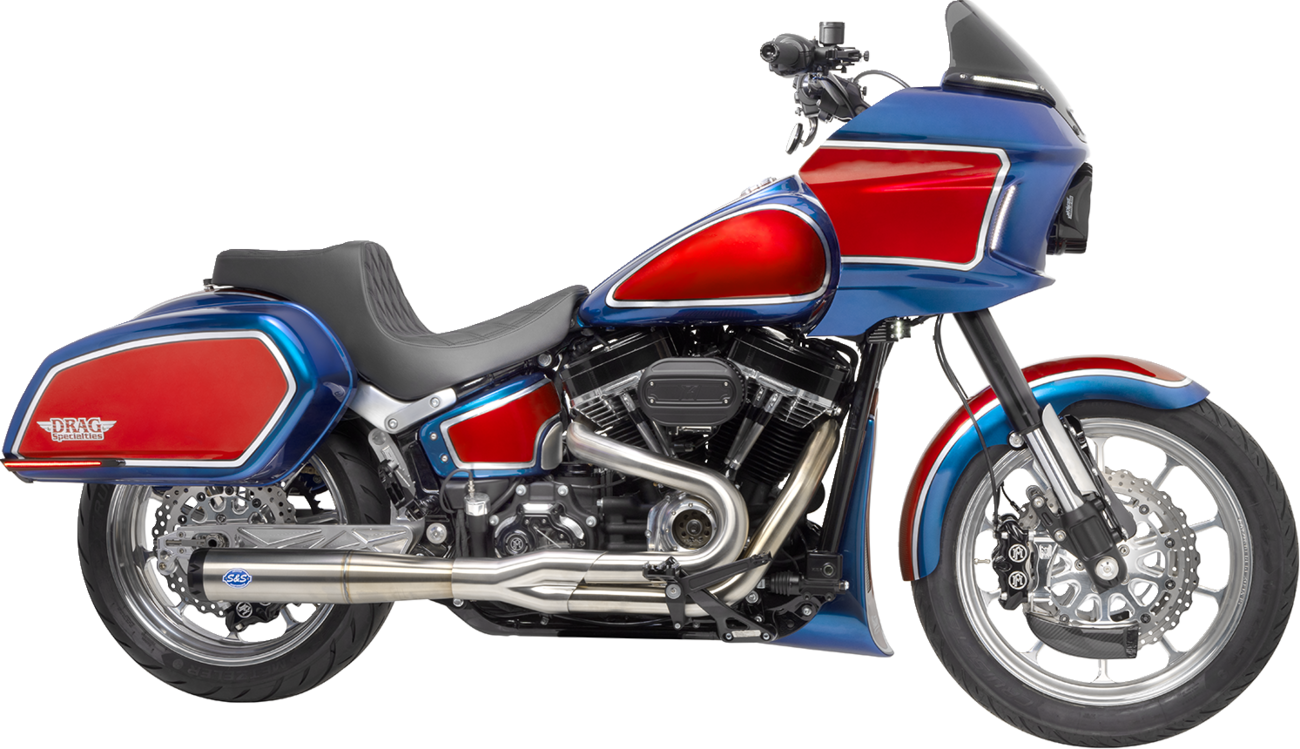 S&S CYCLE 2-into-1 Superstreet Exhaust System - 50 State - M8 Softail - Stainless Steel 550-0996B — image 6