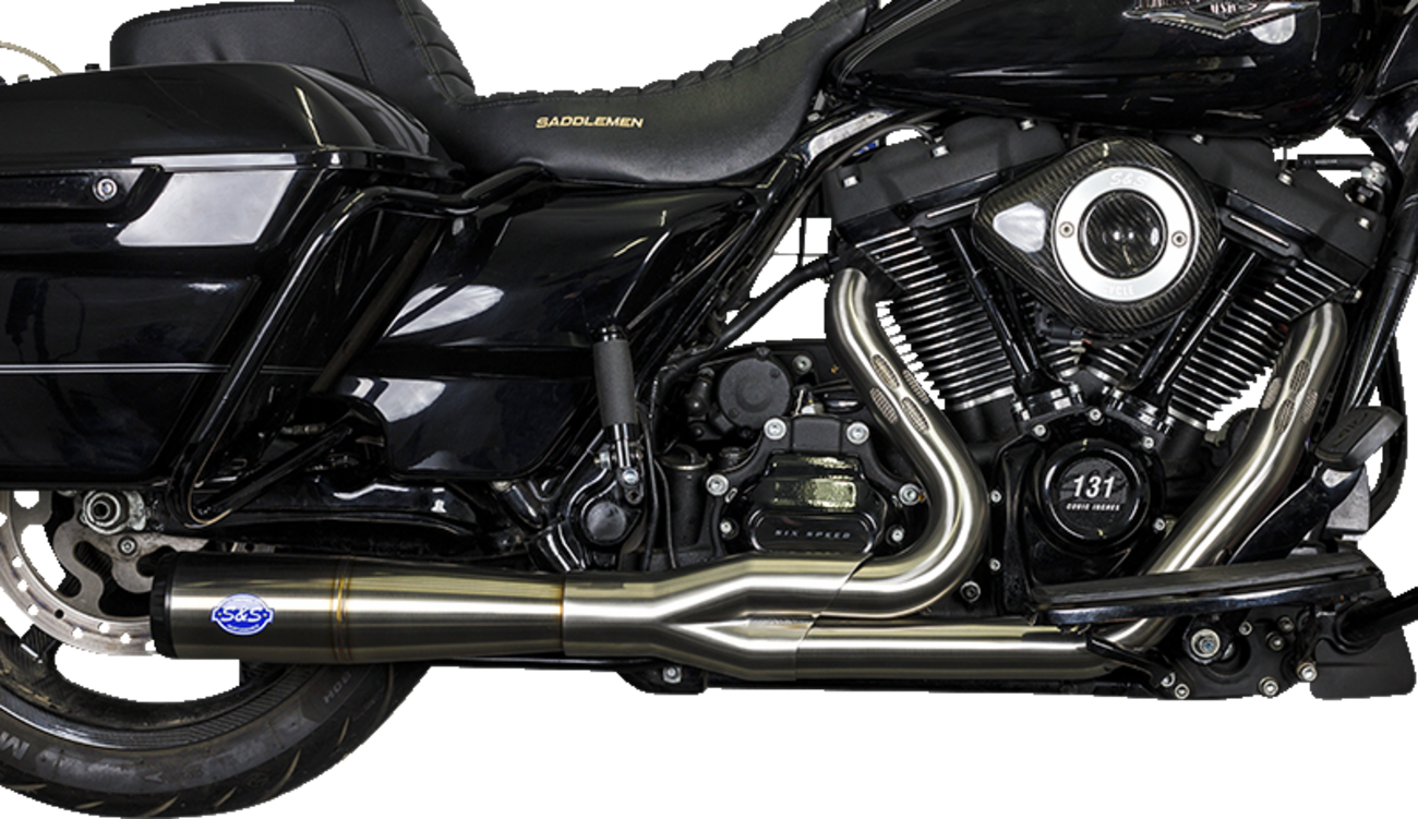 S&S CYCLE 2-into-1 Diamondback Exhaust System - Stainless Steel - Race Only 550-1000 — image 3