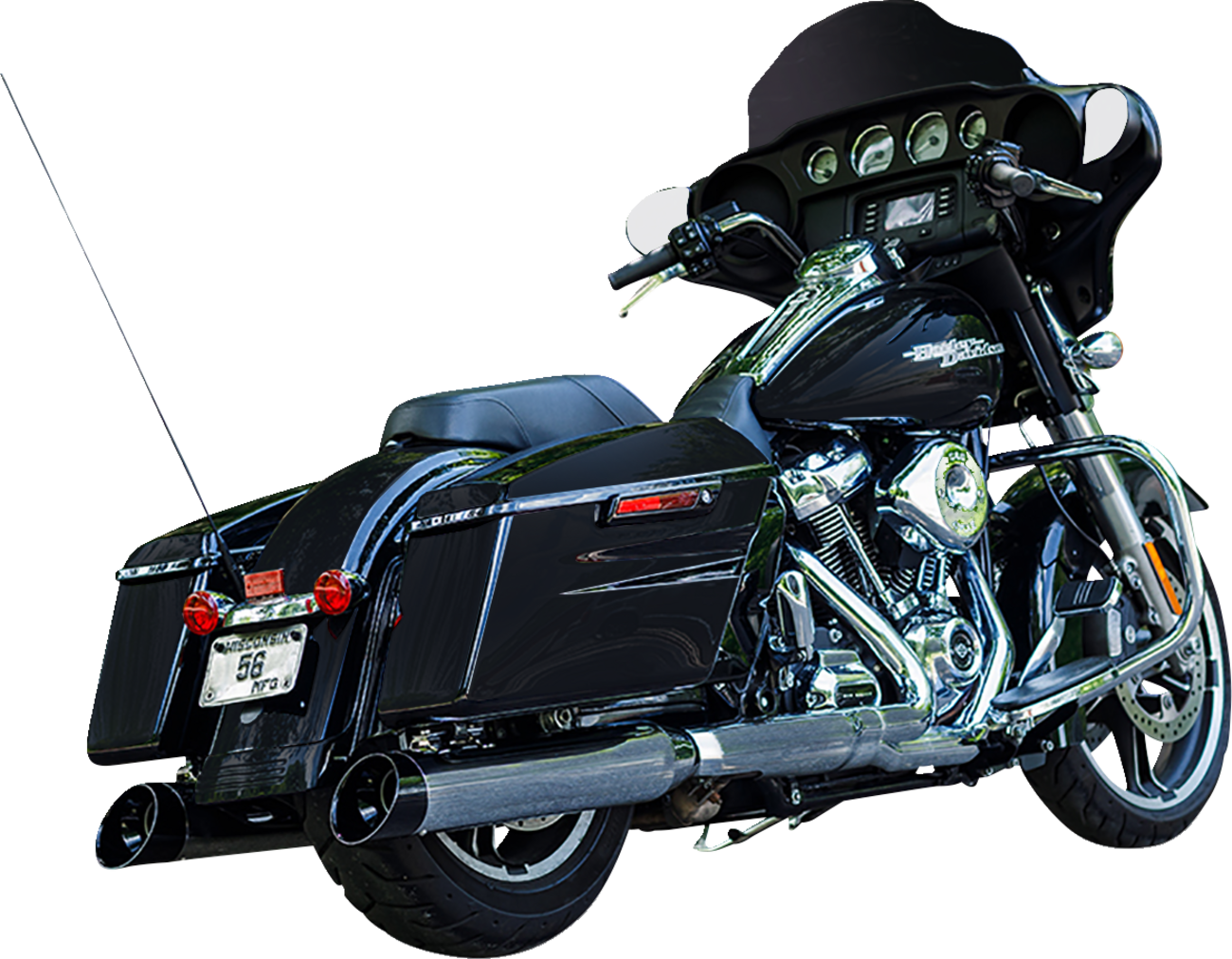 S&S CYCLE 4-1/2" Chrome MK45 Cutlass Performance Mufflers 550-1011 — image 2