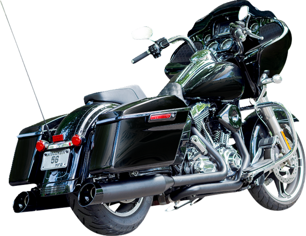 S&S CYCLE 4-1/2" Black MK45 Cutlass Performance Mufflers 550-1016 — image 1