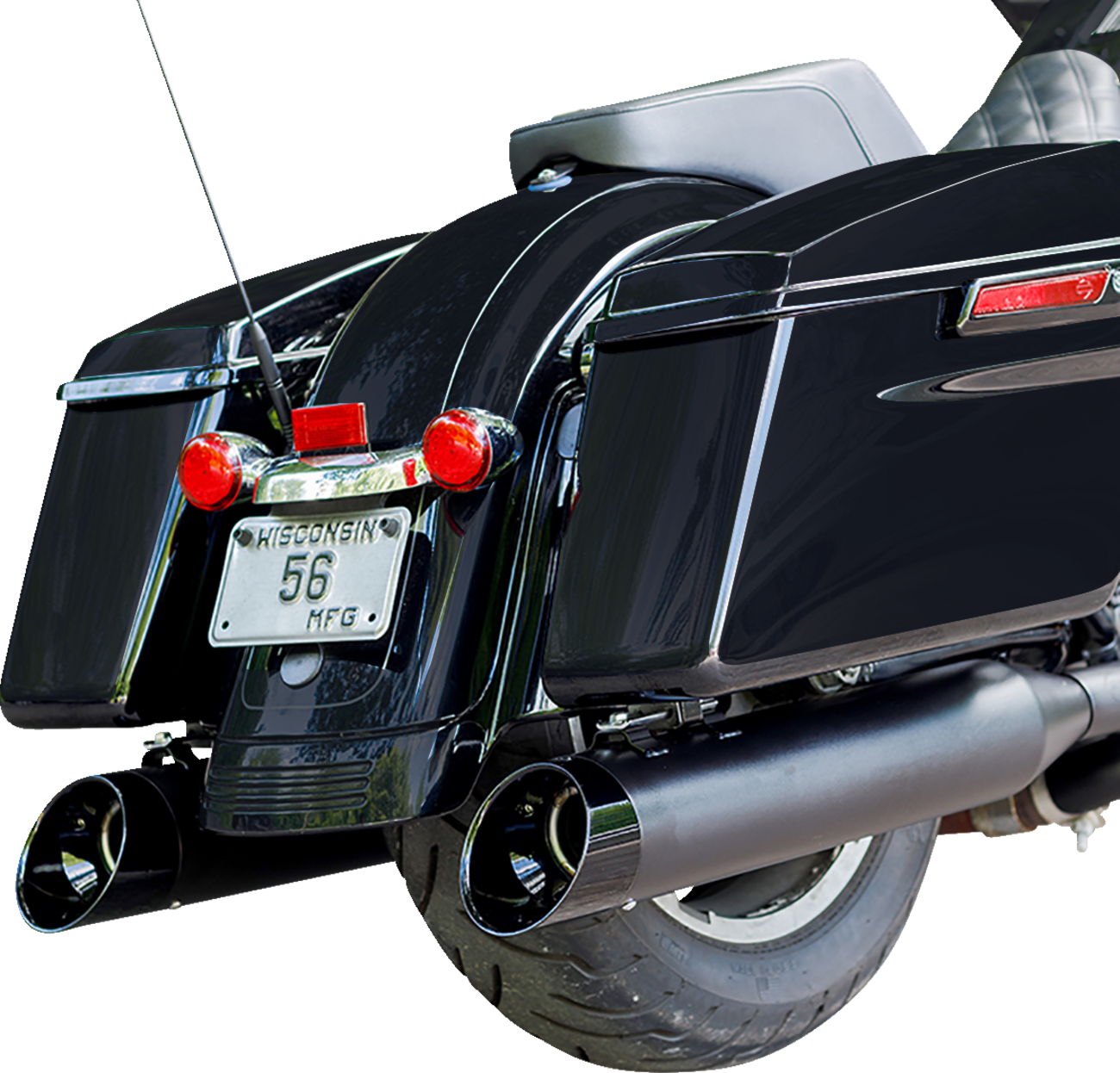 S&S CYCLE 4-1/2" Black MK45 Cutlass Performance Mufflers 550-1016 — image 2