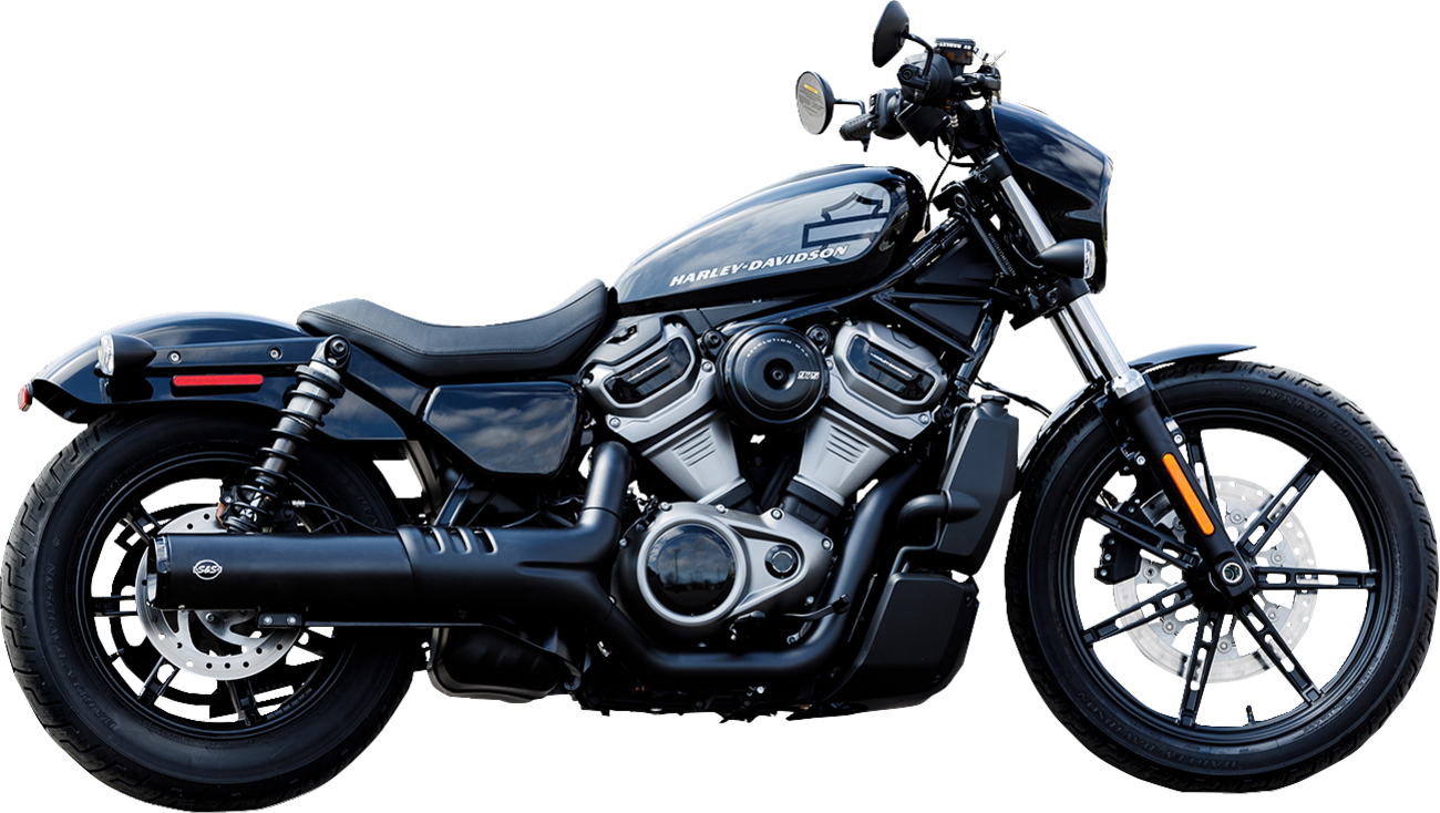S&S CYCLE 4-1/2" Grand National Slip-On Muffler - Black - RH975 Nightster 550-1074 — image 1
