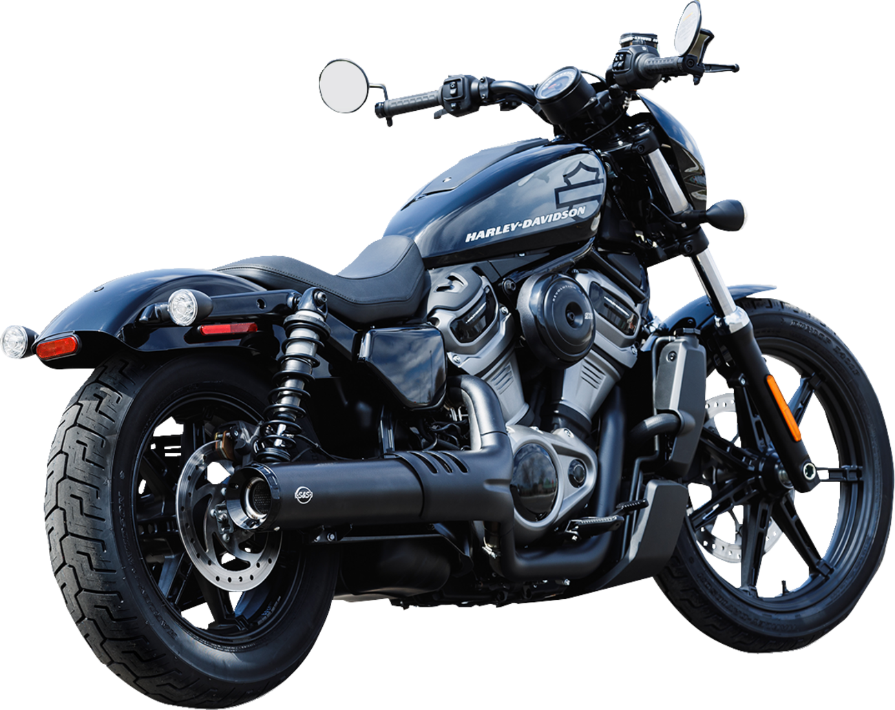 S&S CYCLE 4-1/2" Grand National Slip-On Muffler - Black - RH975 Nightster 550-1074 — image 2