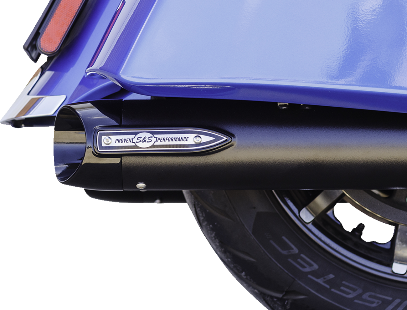 S&S CYCLE 4" Broadhead Slip-On Mufflers - Slash Cut - Black 550-1075 — image 10