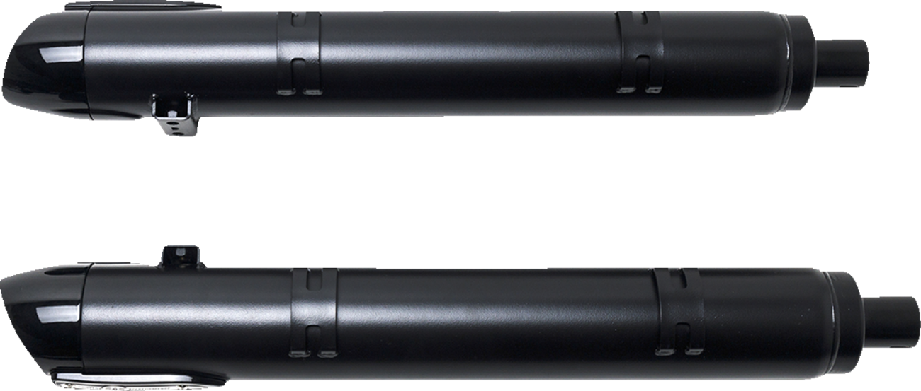 S&S CYCLE 4" Broadhead Slip-On Mufflers - Slash Cut - Black 550-1075 — image 11