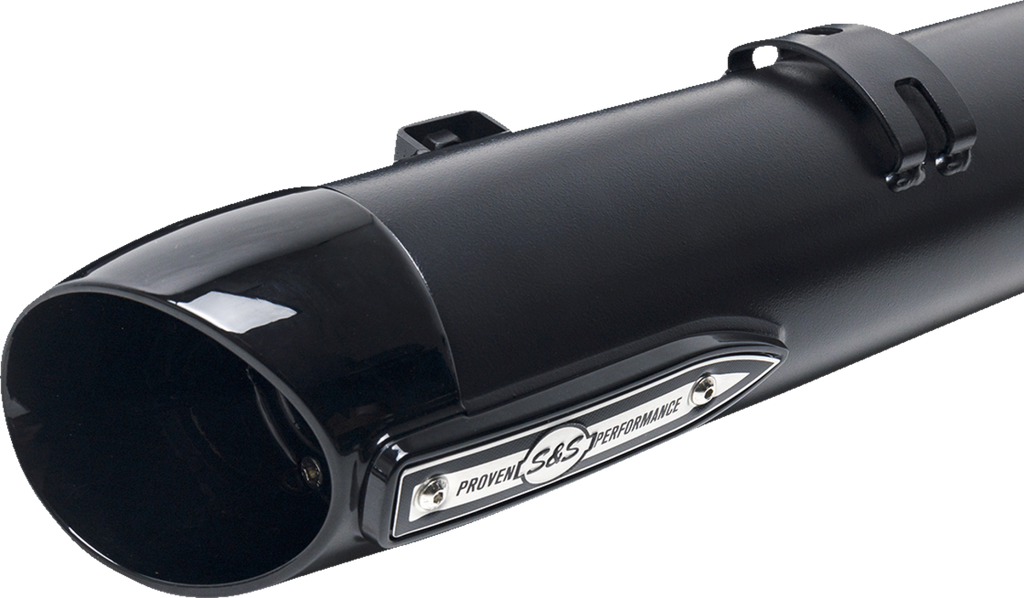 S&S CYCLE 4" Broadhead Slip-On Mufflers - Slash Cut - Black 550-1075 — image 12