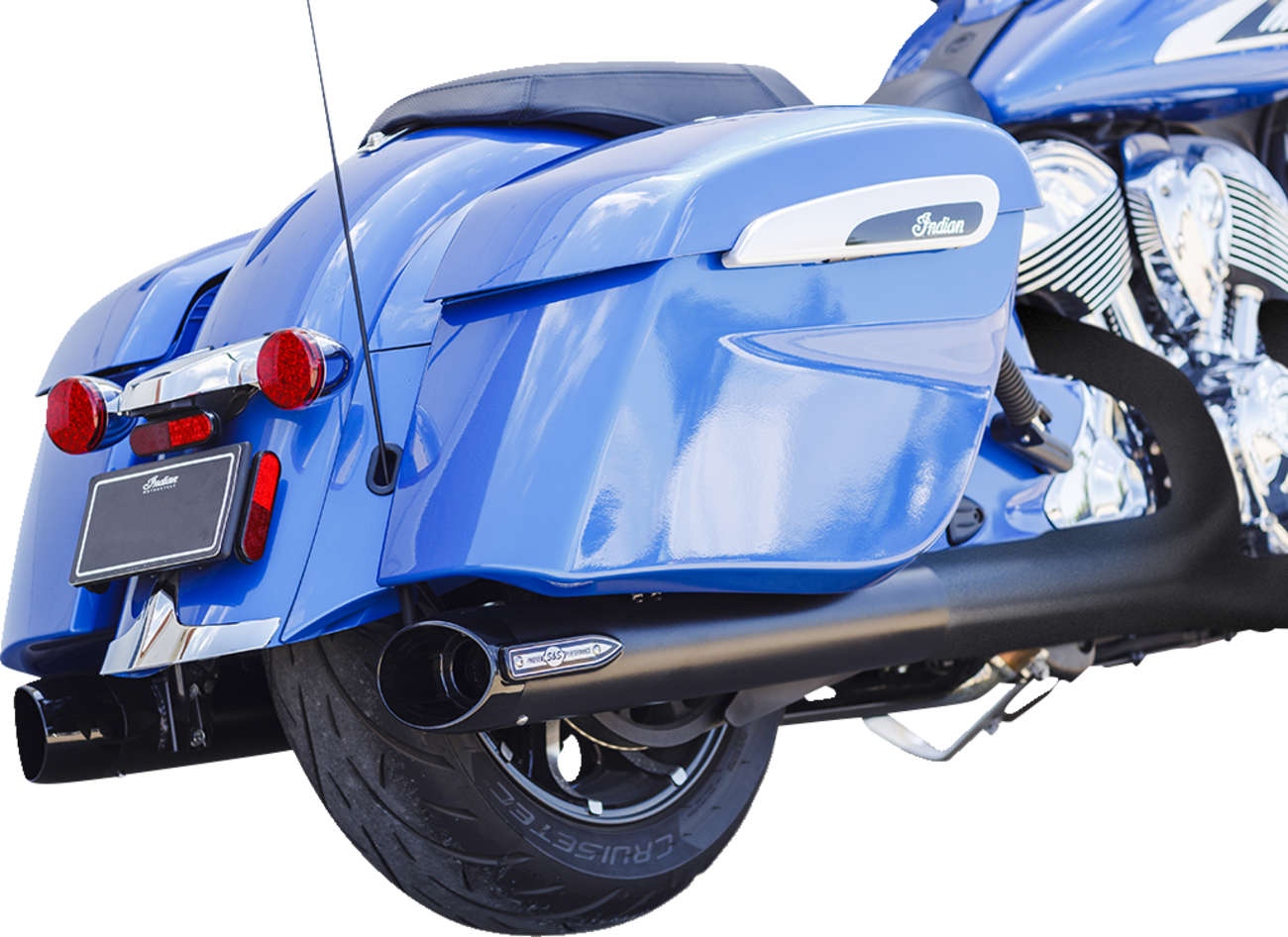 S&S CYCLE 4" Broadhead Slip-On Mufflers - Slash Cut - Black 550-1075 — image 7