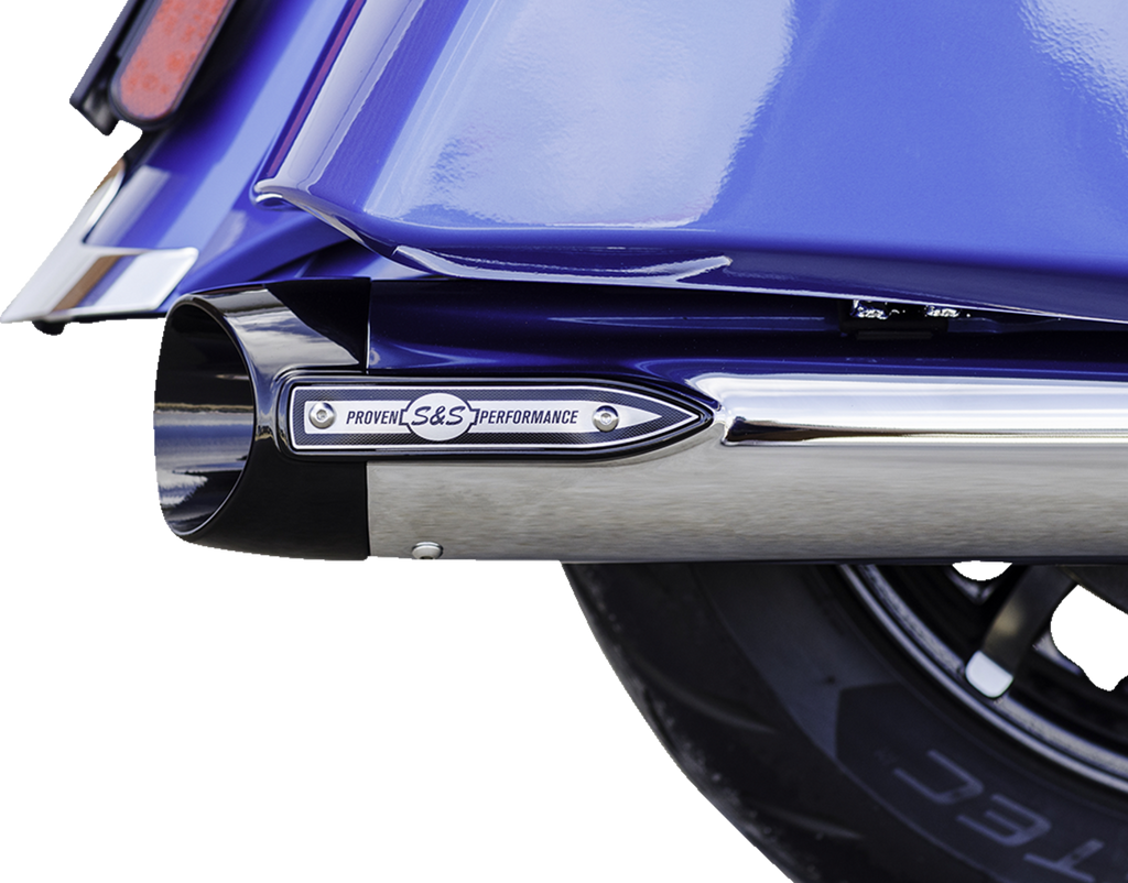 S&S CYCLE 4" Broadhead Slip-On Mufflers - Slash Cut - Chrome 550-1076 — image 15