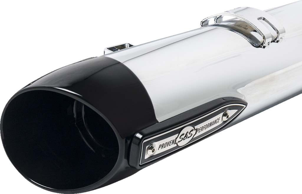 S&S CYCLE 4" Broadhead Slip-On Mufflers - Slash Cut - Chrome 550-1076 — image 17