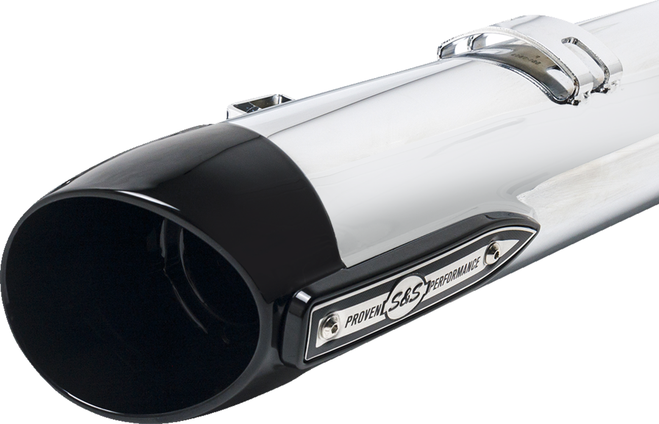 S&S CYCLE 4" Broadhead Slip-On Mufflers - Slash Cut - Chrome 550-1076 — image 17