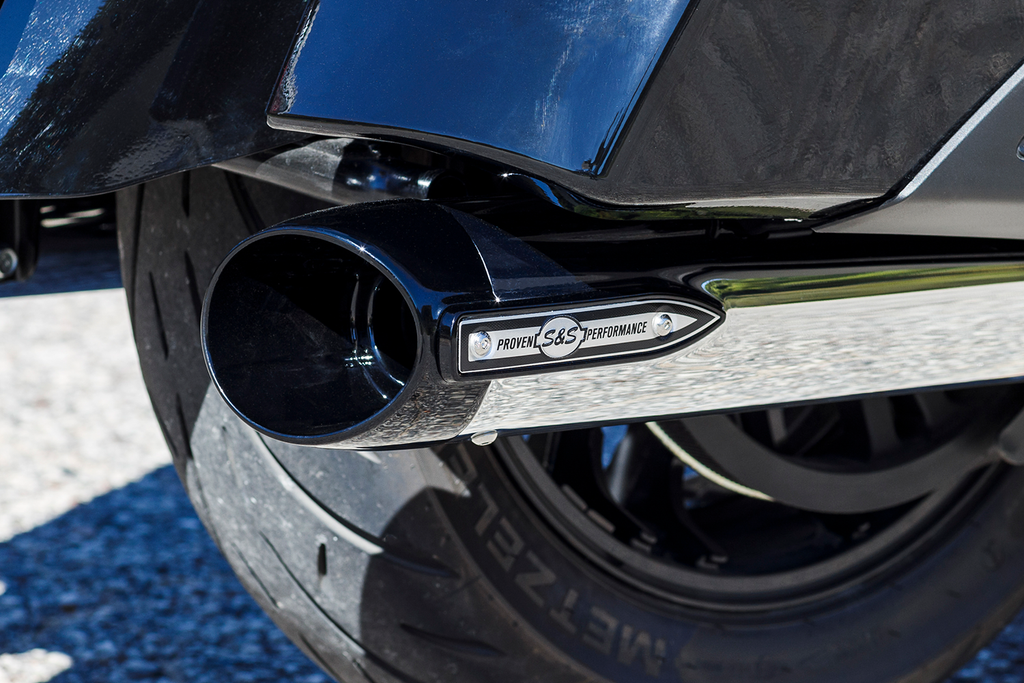 S&S CYCLE 4" Broadhead Slip-On Mufflers - Slash Cut - Chrome 550-1076 — image 3