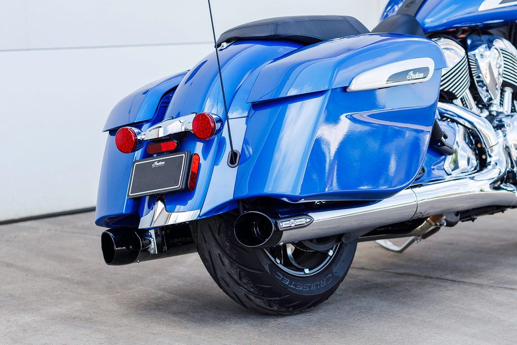 S&S CYCLE 4" Broadhead Slip-On Mufflers - Slash Cut - Chrome 550-1076 — image 6