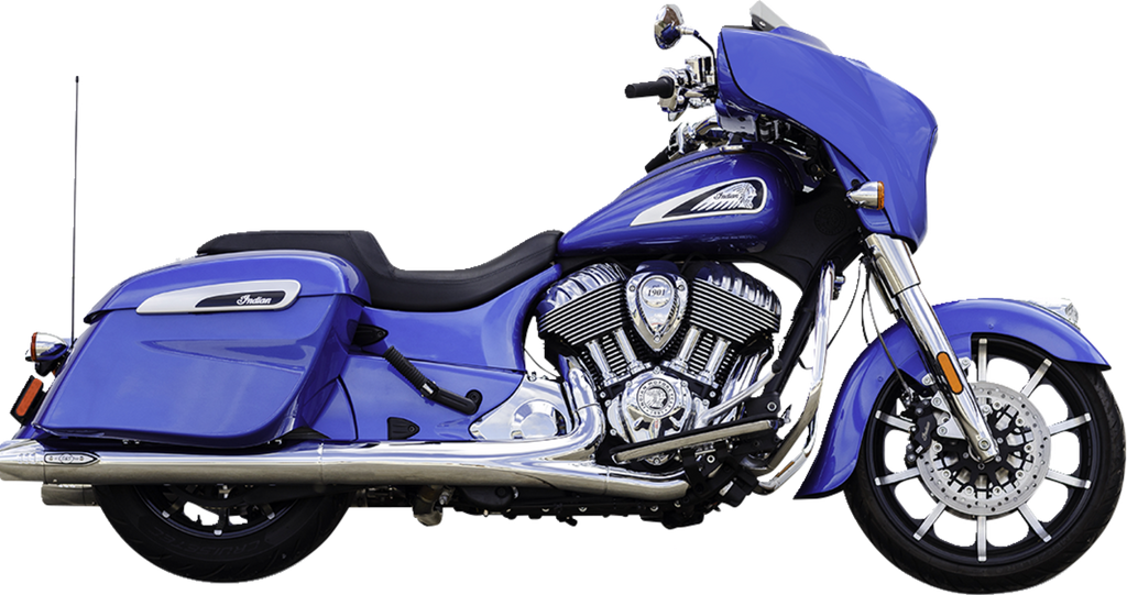 S&S CYCLE 4" Broadhead Slip-On Mufflers - Fishtail - Chrome 550-1077 — image 1
