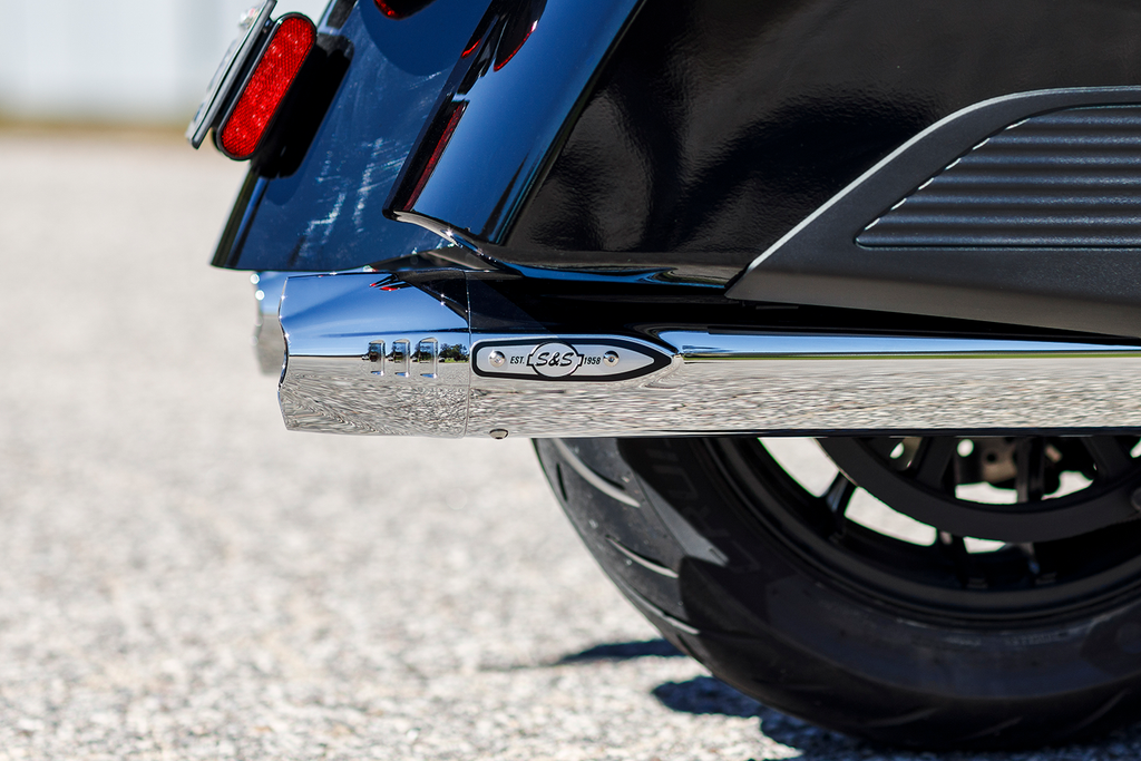 S&S CYCLE 4" Broadhead Slip-On Mufflers - Fishtail - Chrome 550-1077 — image 3