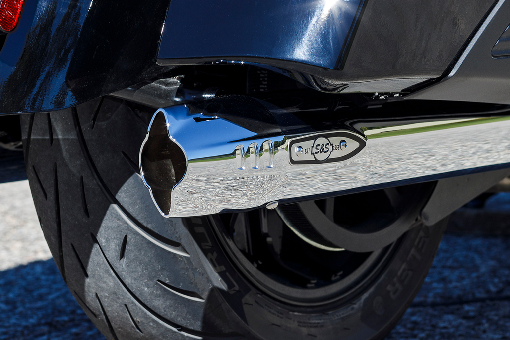 S&S CYCLE 4" Broadhead Slip-On Mufflers - Fishtail - Chrome 550-1077 — image 5