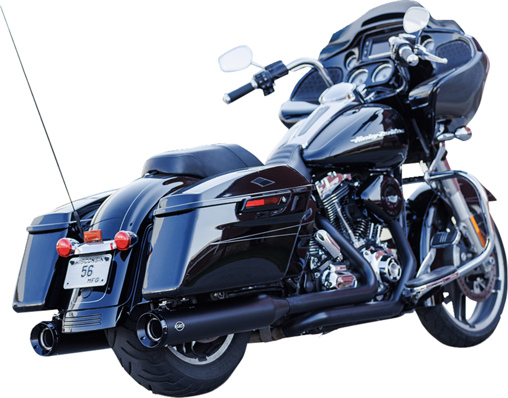 S&S CYCLE 4-1/2" GNX Slip-On Mufflers - Guardian Black 550-1078 — image 1