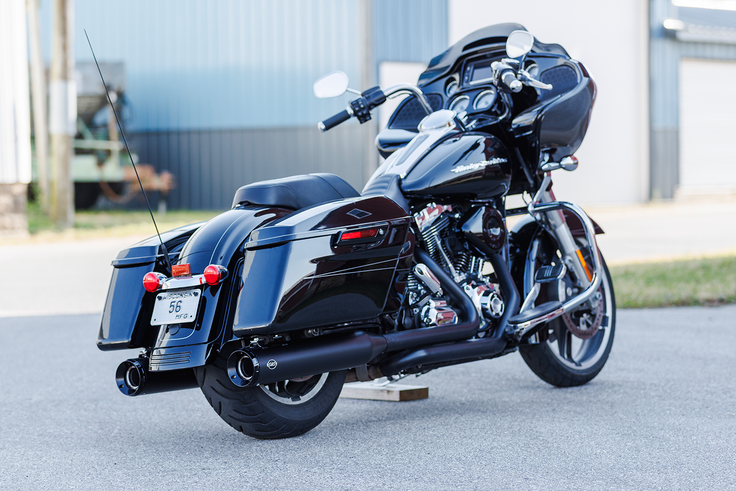 S&S CYCLE 4-1/2" GNX Slip-On Mufflers - Guardian Black 550-1078 — image 2