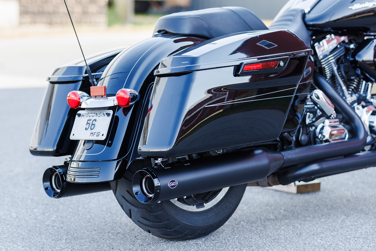S&S CYCLE 4-1/2" GNX Slip-On Mufflers - Guardian Black 550-1078 — image 5