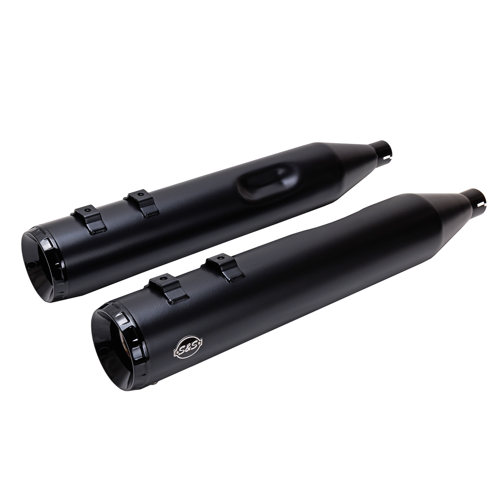 S&S CYCLE 4-1/2" GNX Slip-On Mufflers - Guardian Black 550-1078 — image 7