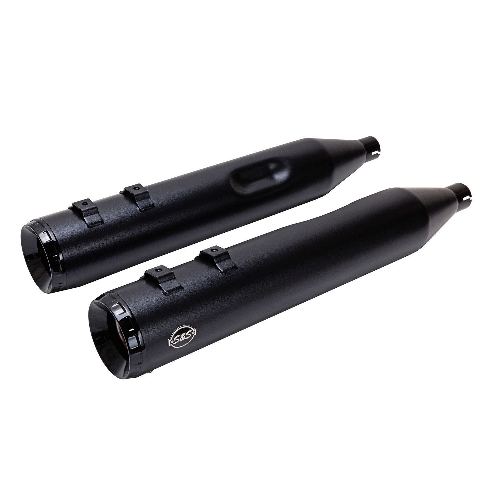 S&S CYCLE 4-1/2" GNX Slip-On Mufflers - Guardian Black 550-1078 — image 7