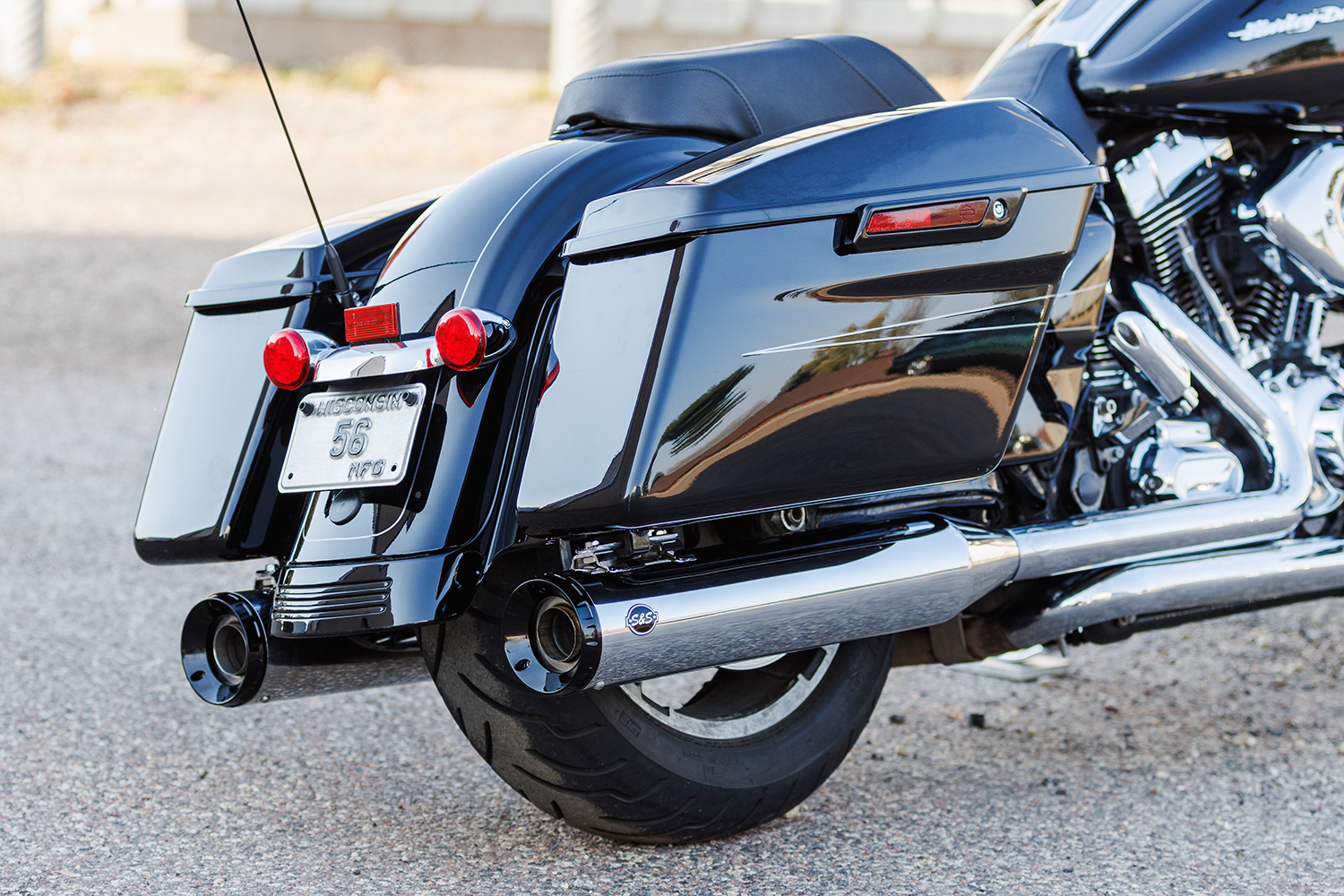 S&S CYCLE 4-1/2" GNX Slip-On Mufflers - Chrome 550-1079 — image 2