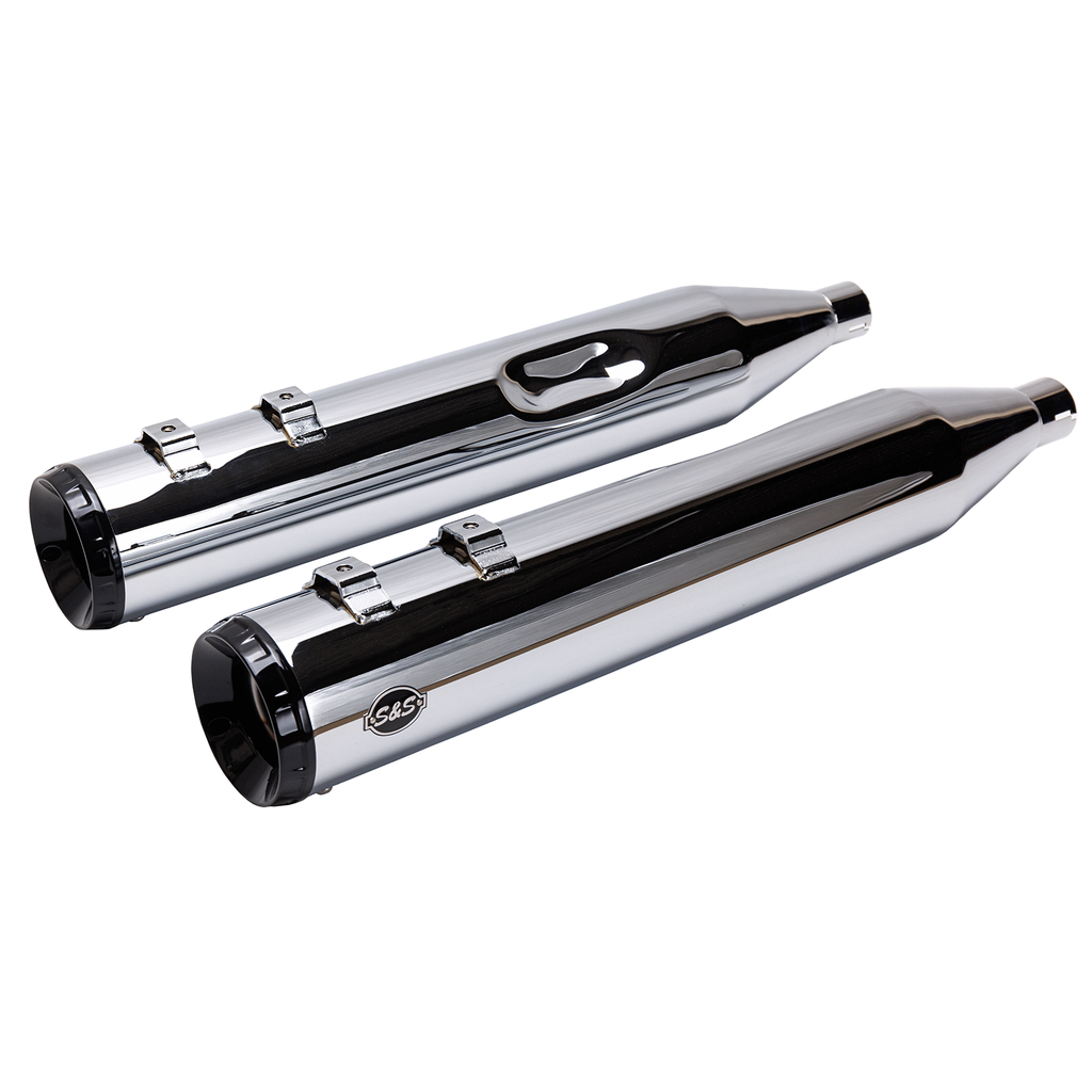 S&S CYCLE 4-1/2" GNX Slip-On Mufflers - Chrome 550-1079 — image 7