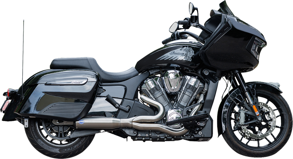 S&S CYCLE 2-into-1 Qualifier Exhaust System - Race Only - Brushed - Stainless Steel 550-1082 — image 1