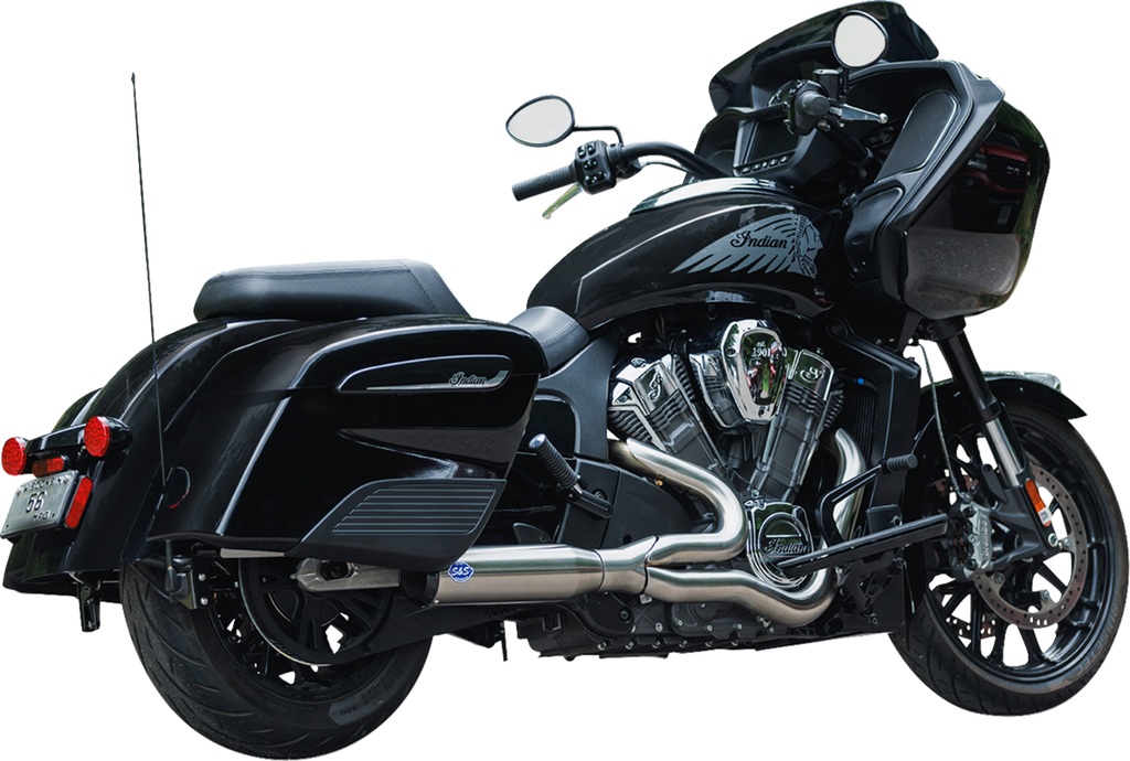 S&S CYCLE 2-into-1 Qualifier Exhaust System - Race Only - Brushed - Stainless Steel 550-1082 — image 2