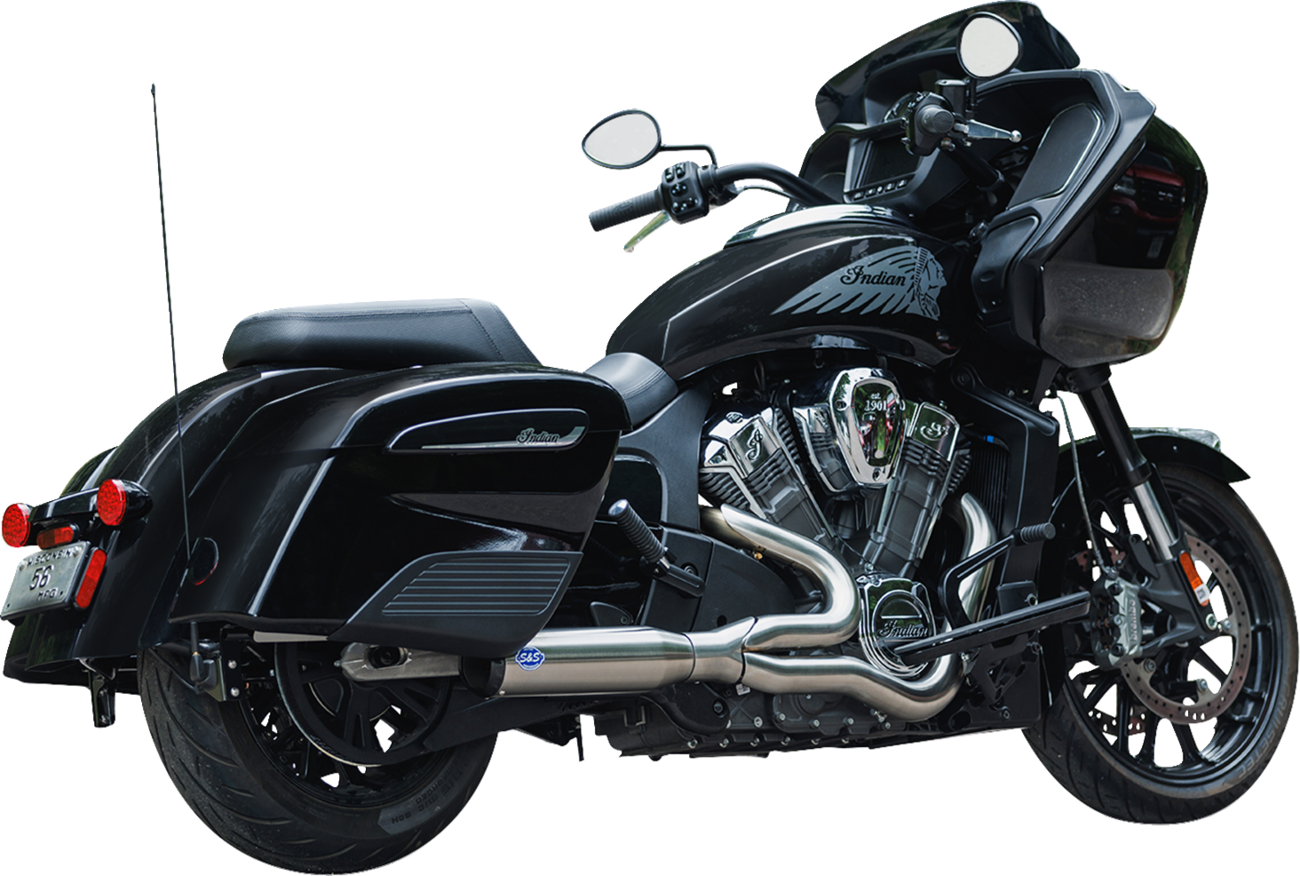 S&S CYCLE 2-into-1 Qualifier Exhaust System - Race Only - Brushed - Stainless Steel 550-1082 — image 2