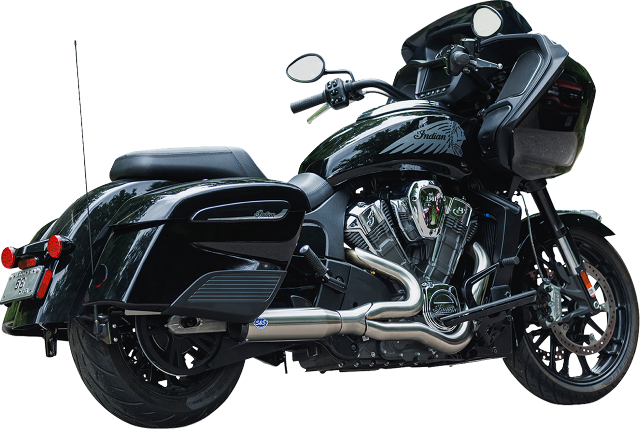 S&S CYCLE 2-into-1 Qualifier Exhaust System - 50-State - Brushed - Stainless Steel 550-1083 — image 2