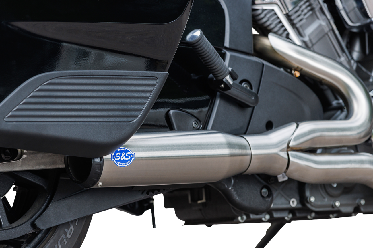 S&S CYCLE 2-into-1 Qualifier Exhaust System - 50-State - Brushed - Stainless Steel 550-1083 — image 3