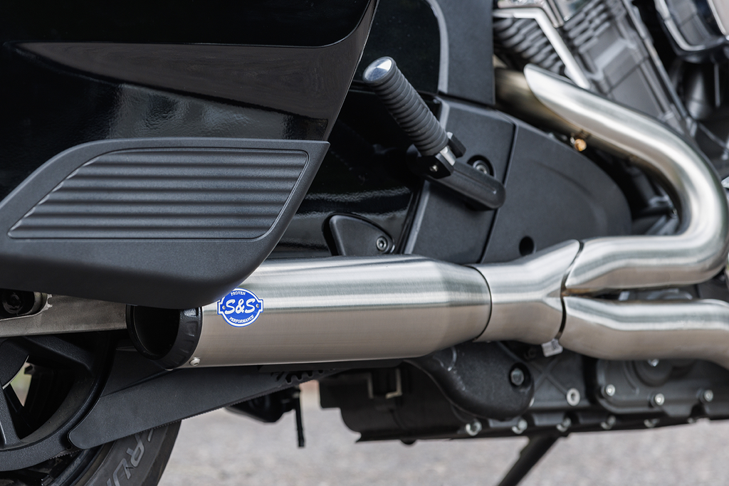 S&S CYCLE 2-into-1 Qualifier Exhaust System - 50-State - Brushed - Stainless Steel 550-1083 — image 5