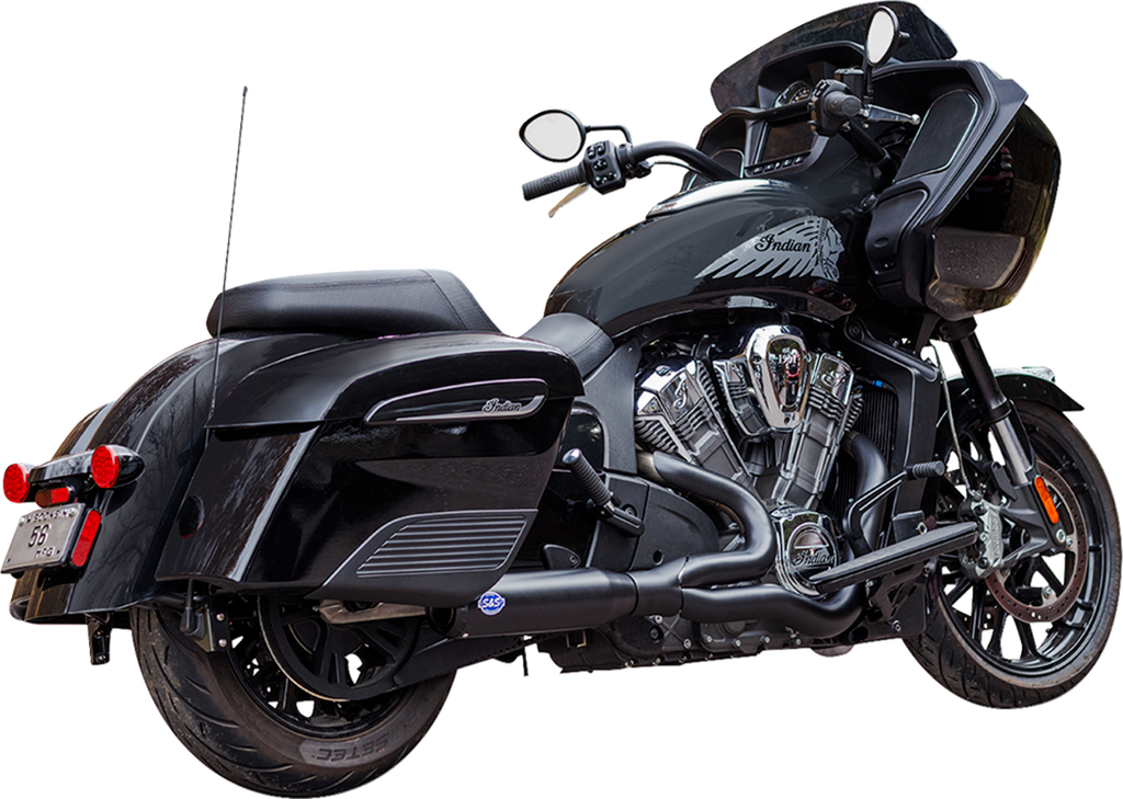 S&S CYCLE 2-into-1 Qualifier Exhaust System - Race Only - Black - Stainless Steel 550-1084 — image 2