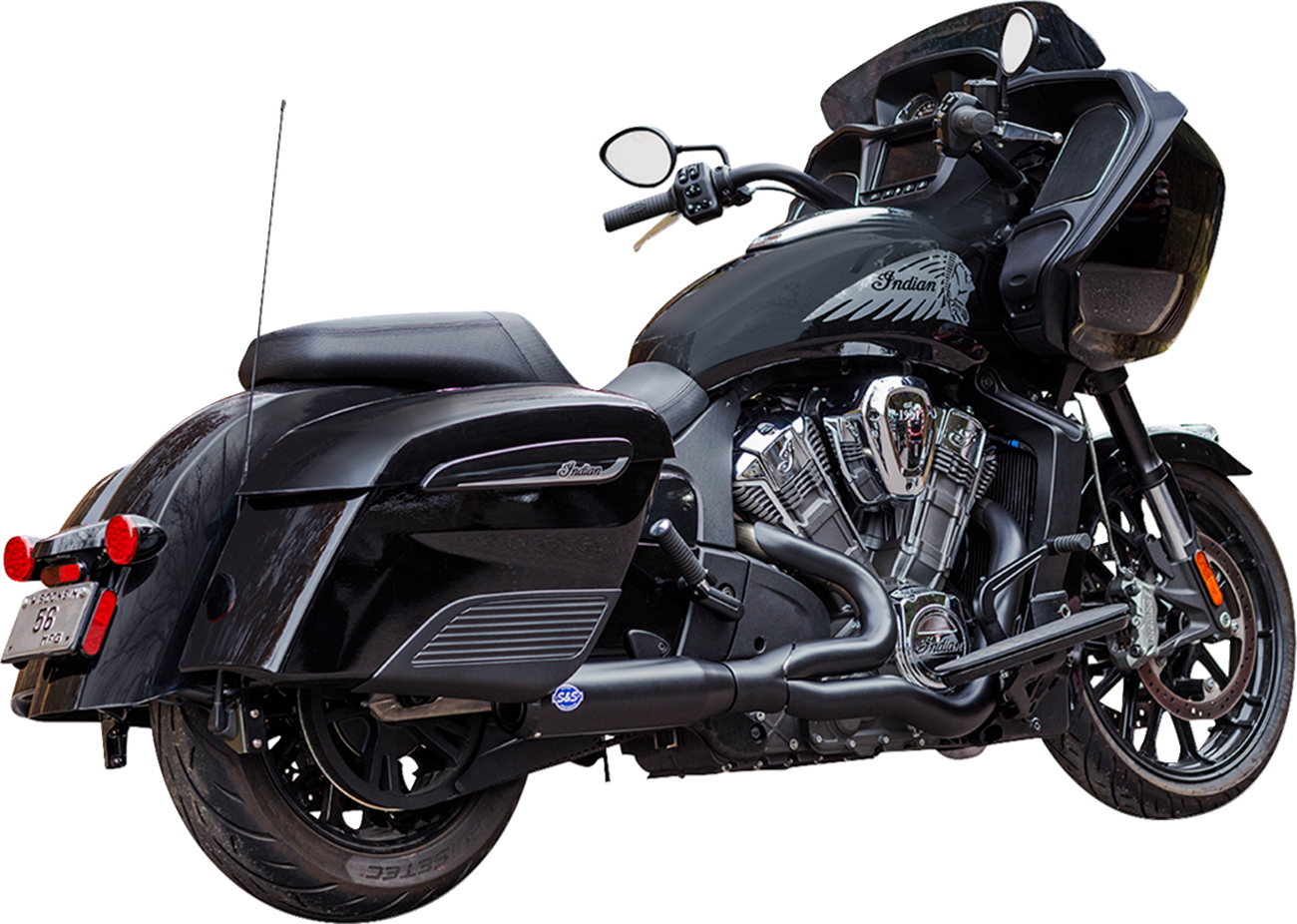 S&S CYCLE 2-into-1 Qualifier Exhaust System - Race Only - Black - Stainless Steel 550-1084 — image 2