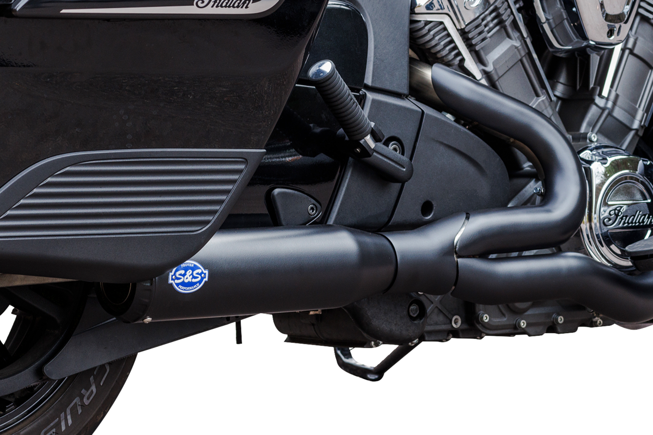 S&S CYCLE 2-into-1 Qualifier Exhaust System - Race Only - Black - Stainless Steel 550-1084 — image 3