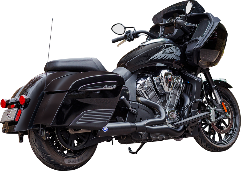 S&S CYCLE 2-into-1 Qualifier Exhaust System - 50-State - Black - Stainless Steel 550-1085 — image 2