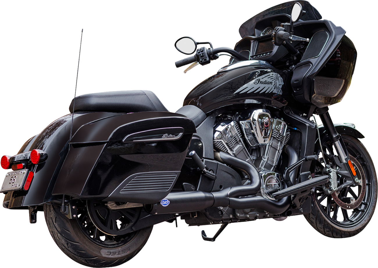 S&S CYCLE 2-into-1 Qualifier Exhaust System - 50-State - Black - Stainless Steel 550-1085 — image 2