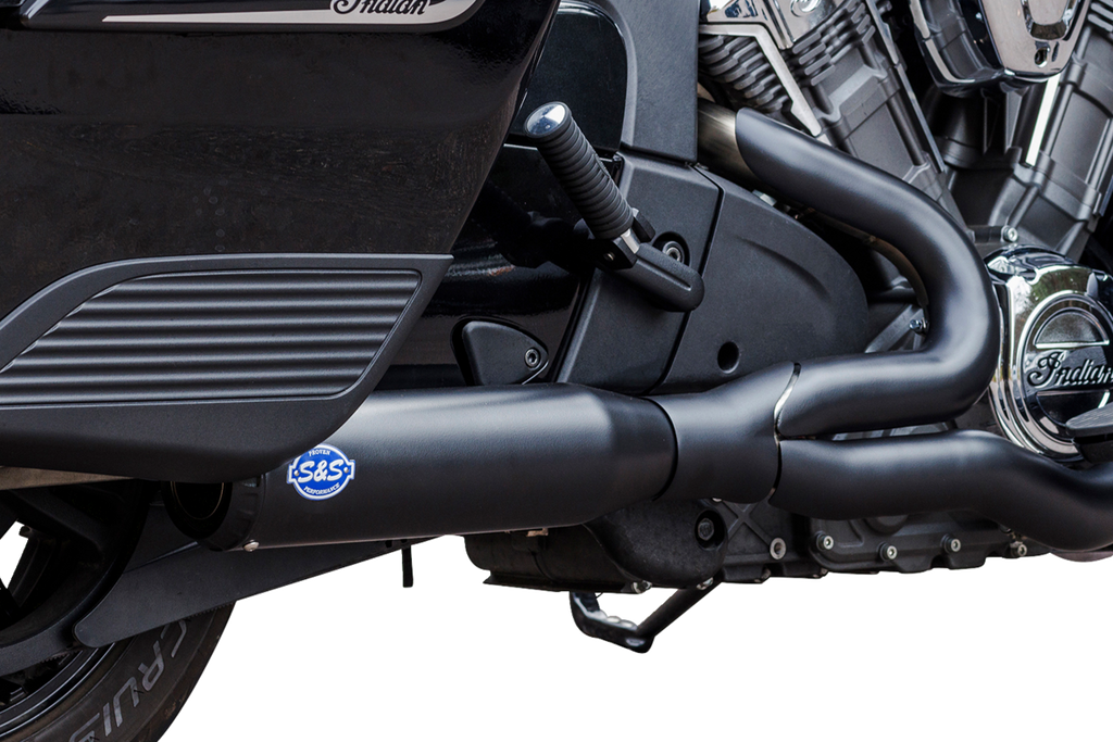 S&S CYCLE 2-into-1 Qualifier Exhaust System - 50-State - Black - Stainless Steel 550-1085 — image 3