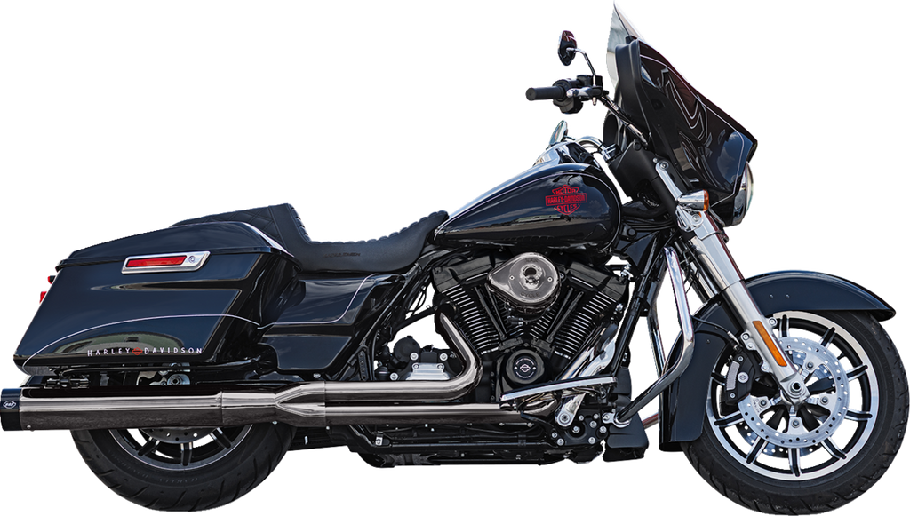 S&S CYCLE 2-into-1 Lava Chrome Sidewinder® Exhaust System - Race Only 550-1087 — image 1