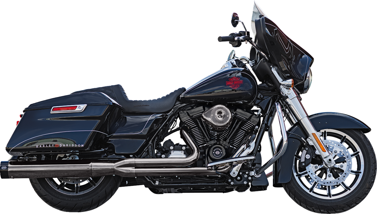 S&S CYCLE 2-into-1 Lava Chrome Sidewinder® Exhaust System - Race Only 550-1087 — image 1
