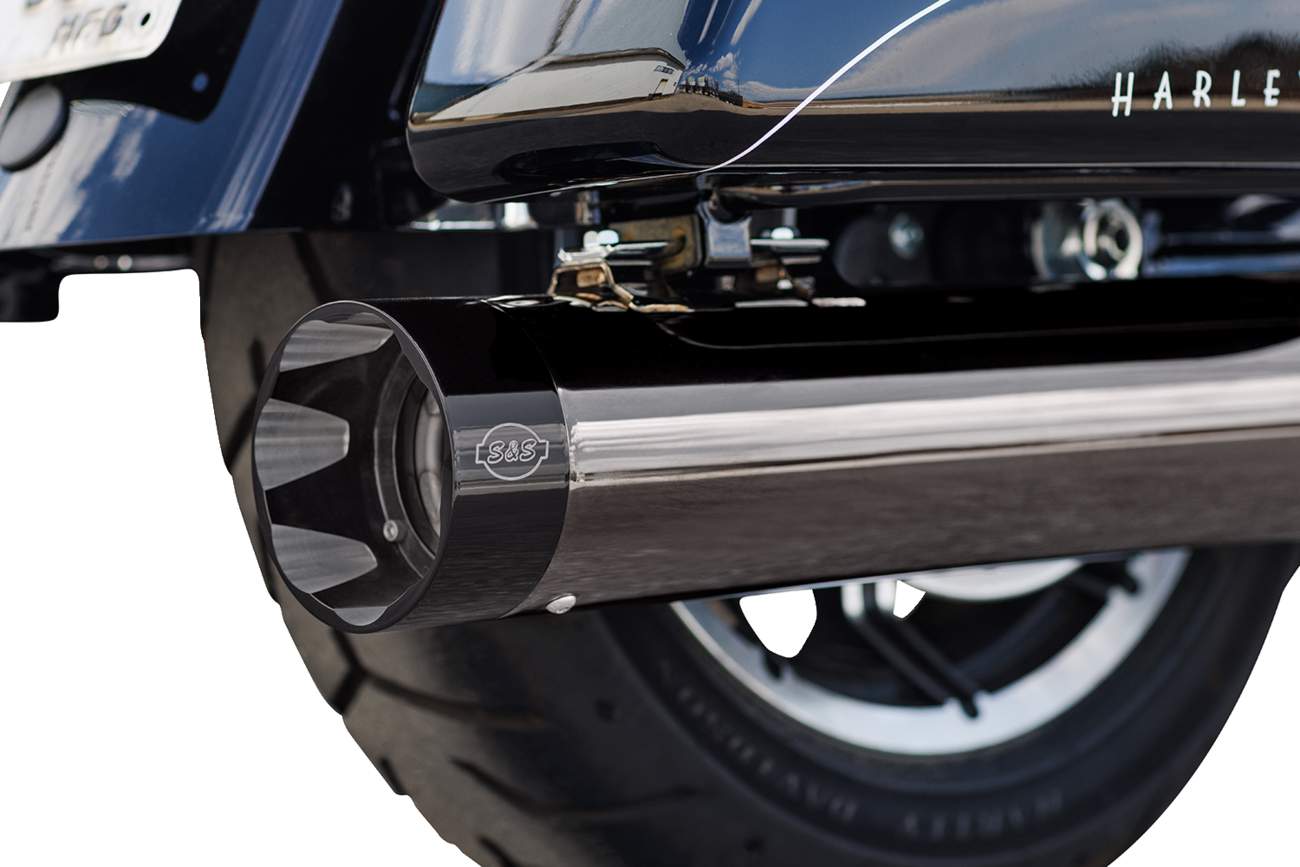 S&S CYCLE 2-into-1 Lava Chrome Sidewinder® Exhaust System - Race Only 550-1087 — image 3