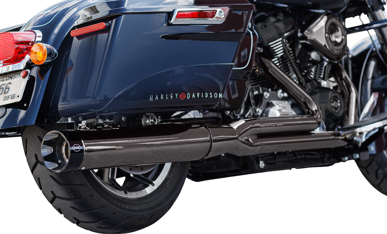 S&S CYCLE 2-into-1 Lava Chrome Sidewinder® Exhaust System - Race Only 550-1087 — image 4