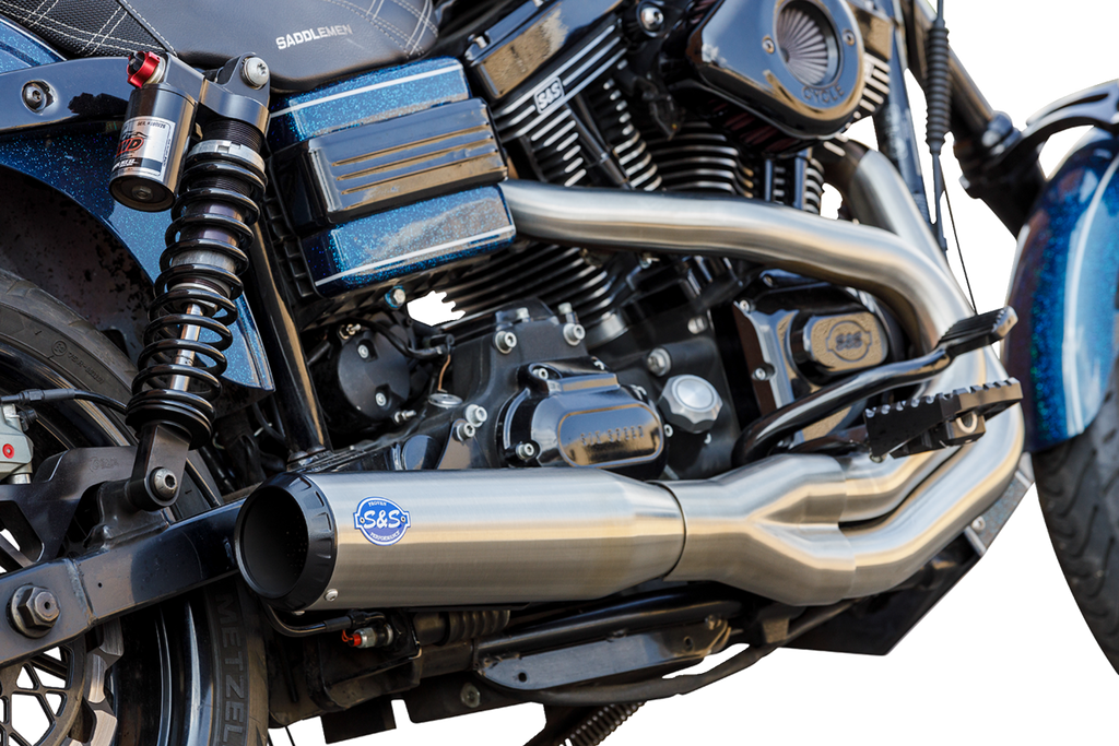 S&S CYCLE 2-into-1 Qualifier Exhaust System - Brushed 550-1097 — image 3