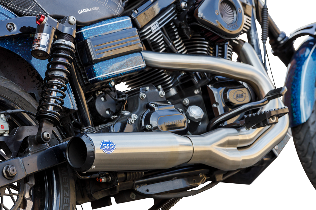 S&S CYCLE 2-into-1 Qualifier Exhaust System - Brushed 550-1097 — image 3