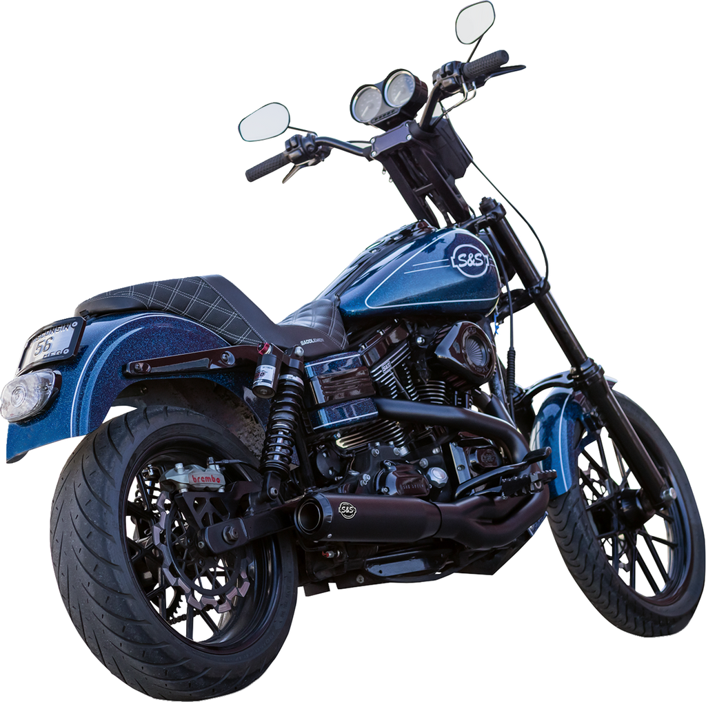 S&S CYCLE 2-into-1 Qualifier Exhaust System - Guardian Black 550-1098 — image 1