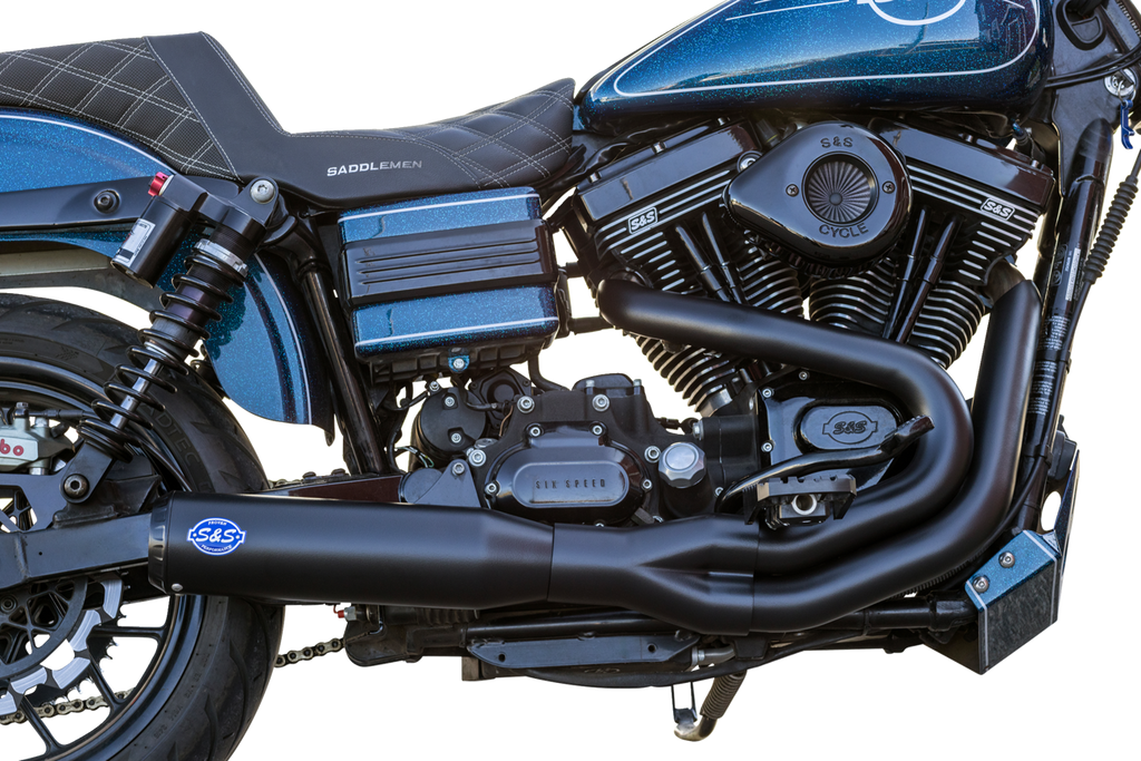 S&S CYCLE 2-into-1 Qualifier Exhaust System - Guardian Black 550-1098 — image 2