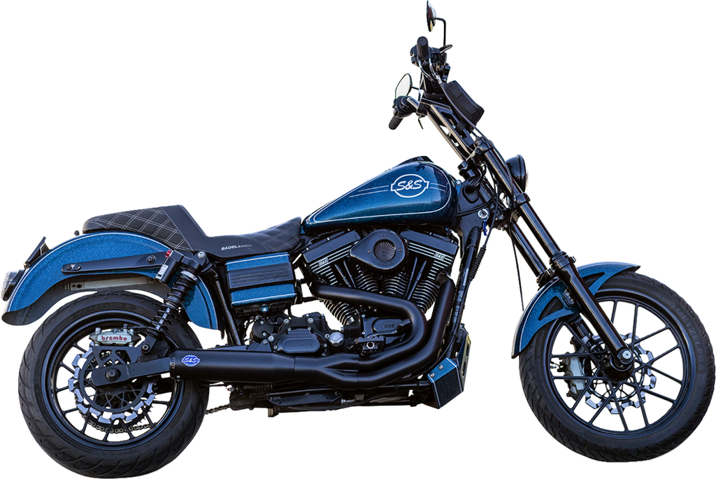 S&S CYCLE 2-into-1 Qualifier Exhaust System - Guardian Black 550-1098 — image 3